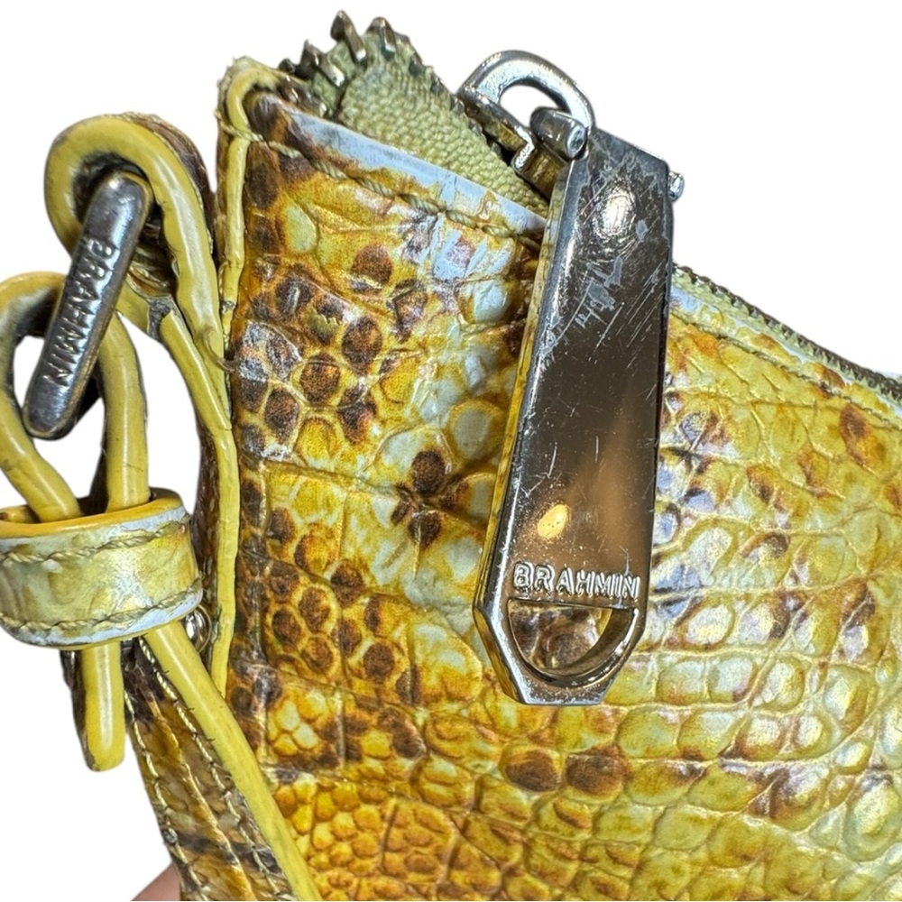 Brahmin Katie Crossbody Canary Yellow Ombré Bag - Picture 7 of 15